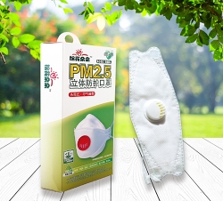 PM2.5立體防護口罩（頭帶式.呼吸閥